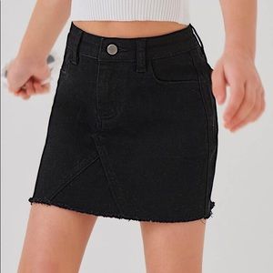 American Eagle Black Jeans Skirt